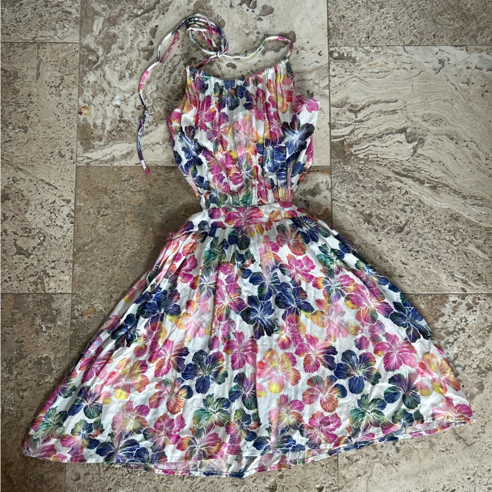 Floral Mini Dress/Beach Cover Up